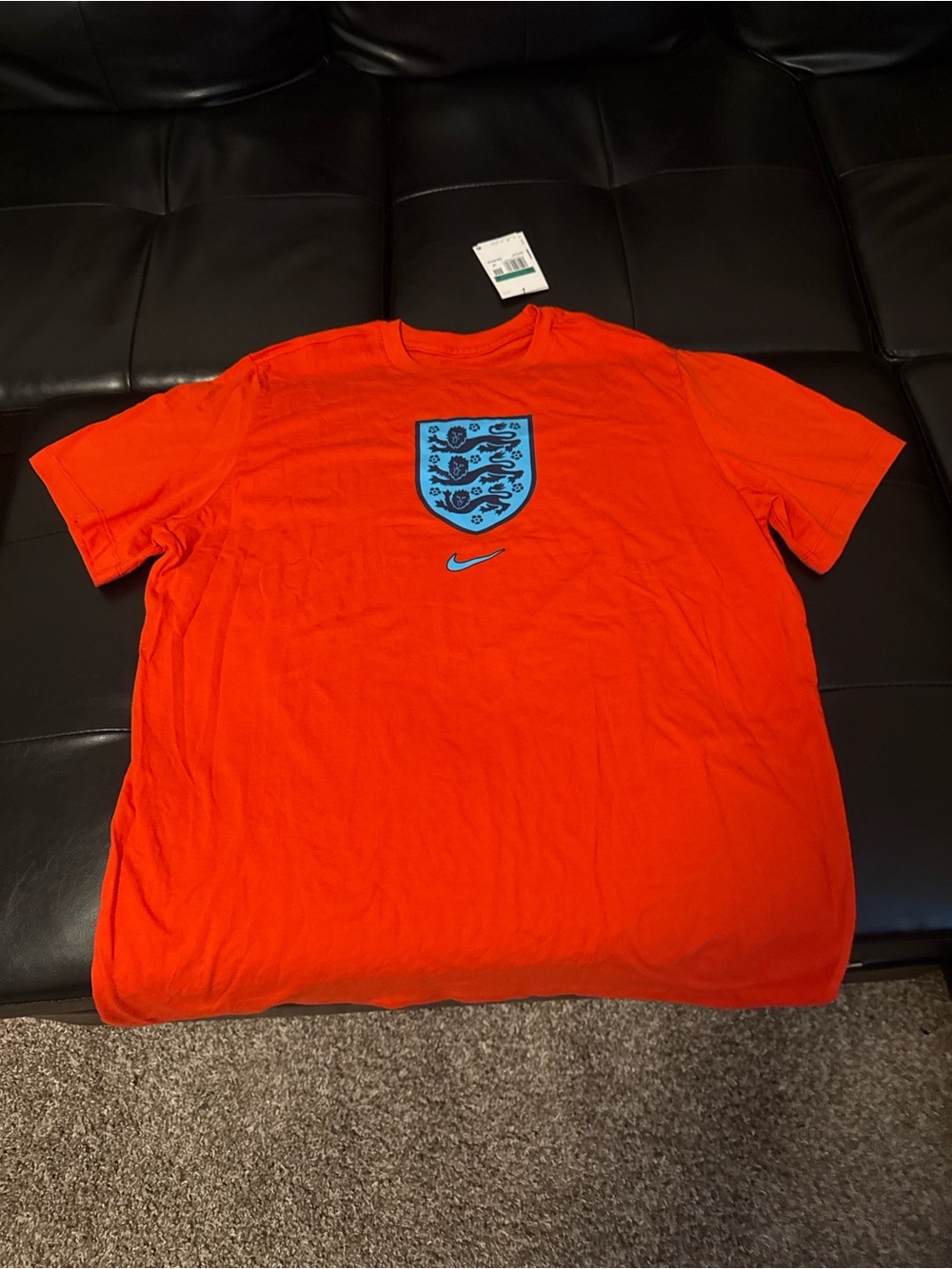 Nike England Red with Blue Crest Graphic T-Shirt